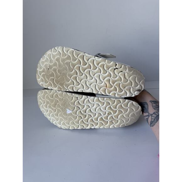 BIRKENSTOCK GIZEH BIRKO-FLOR THONG SANDALS SIZE 10 US / 41 EU White - Picture 7 of 9